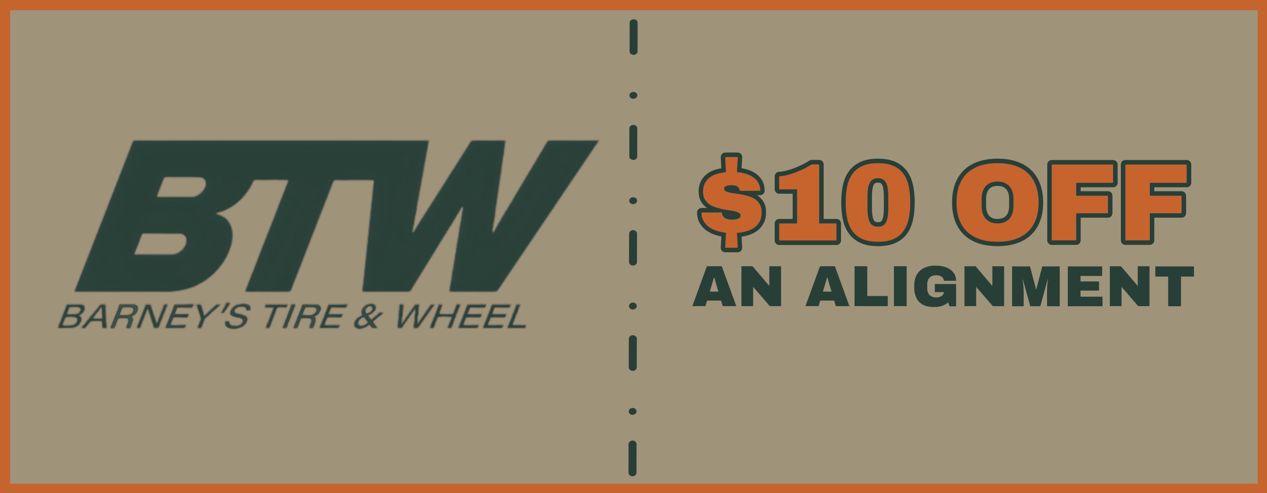 $10 off an alignment